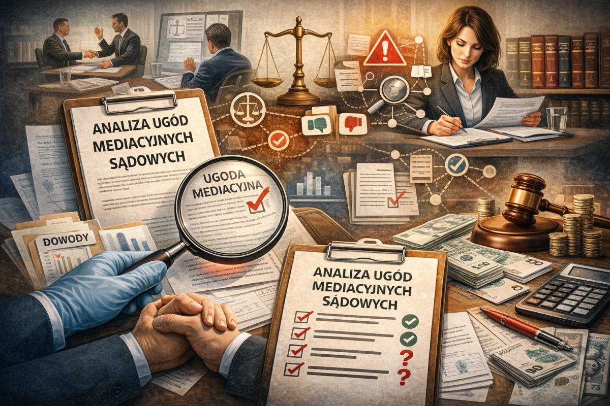 Analiza ugód mediacyjnych Sądowych